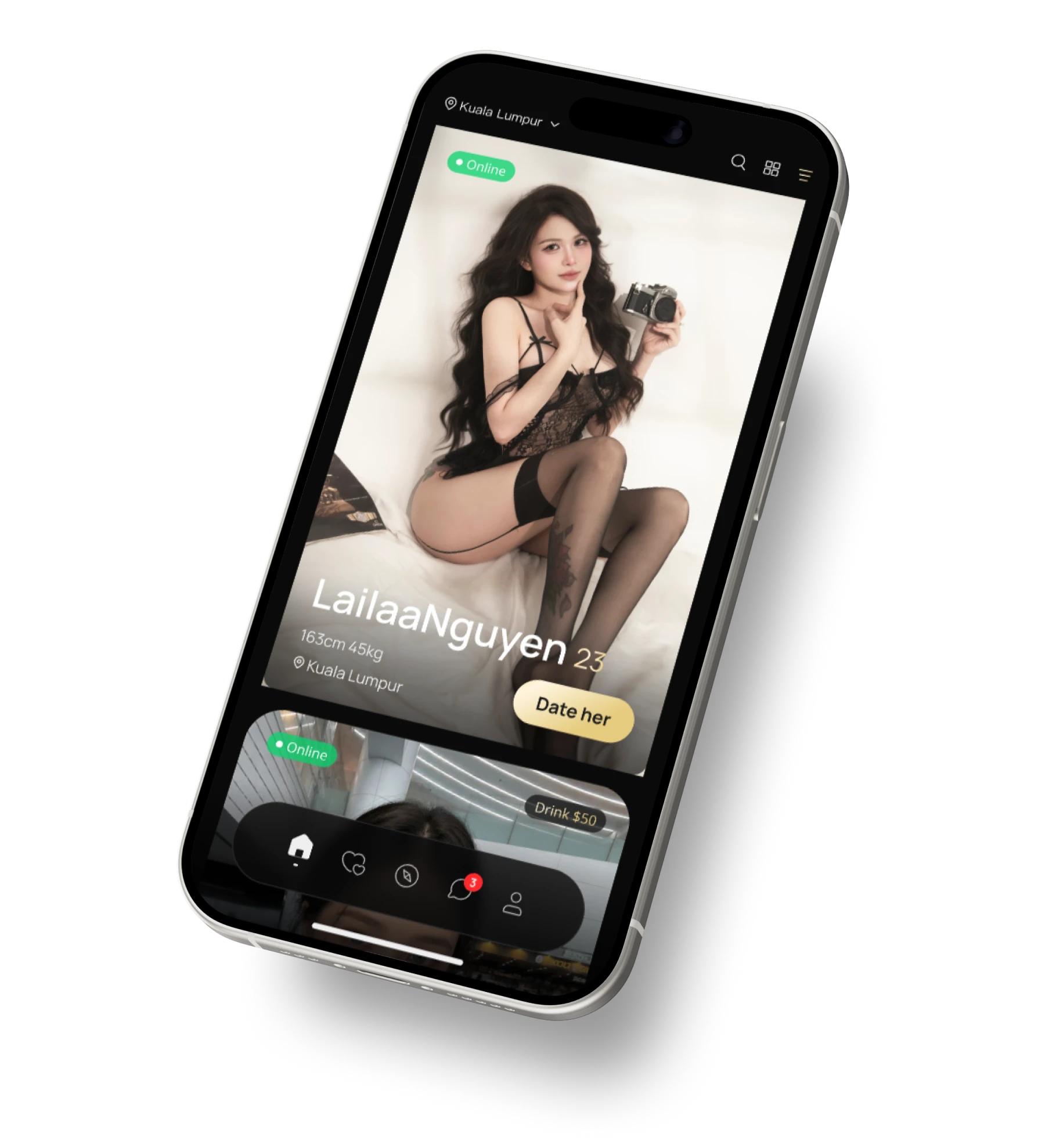 Bonbon app — book a real date